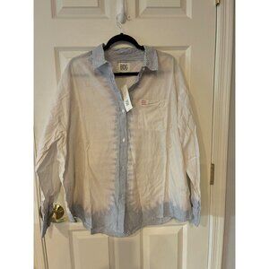 BDG Urban Outfitters Striped Button-Down Shirt L Long Sleeve Cotton